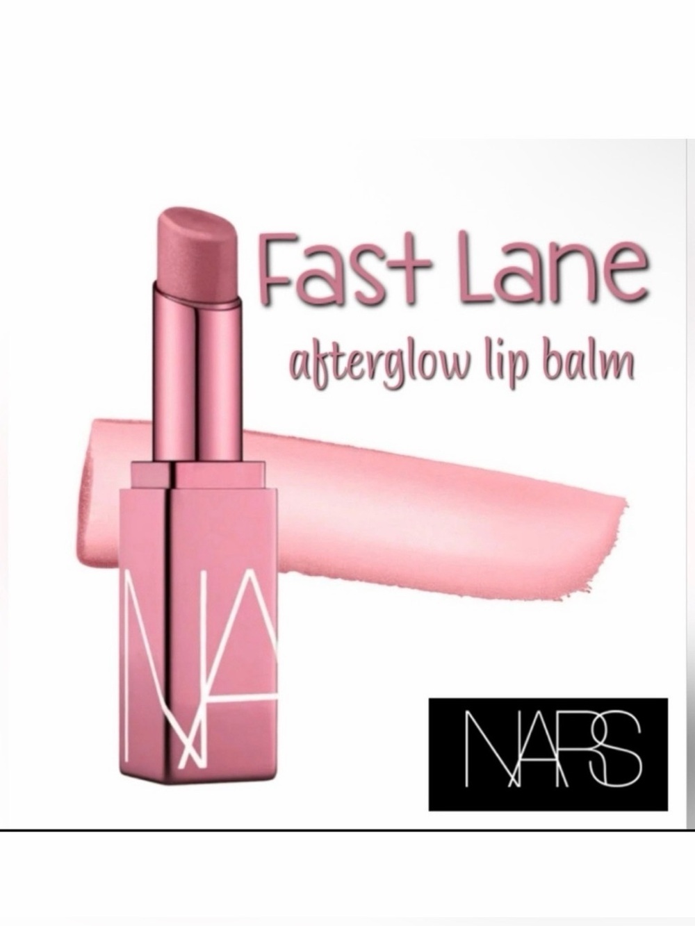 NARS Fast Lane Sheer Mauve Afterglow Lip Balm Brand New in Box Authentic